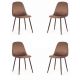 Комплект из 4-х стульев BREEZE (mod. 4724) Brown (коричневый) HLR11 / орех