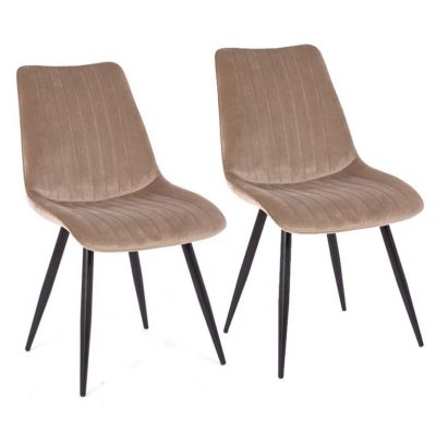 Комплект из 2-х стульев С-1249-B (Beige velvet)