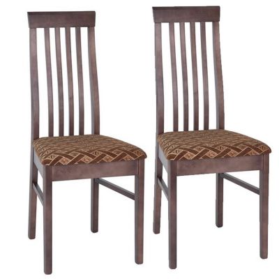 Комплект из 2-х стульев Флёр (темно-коричневый/ткань Хасира вишня)