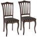 Комплект из 2-х стульев Ланна (темно-коричневый/ткань Афитап коричневый)