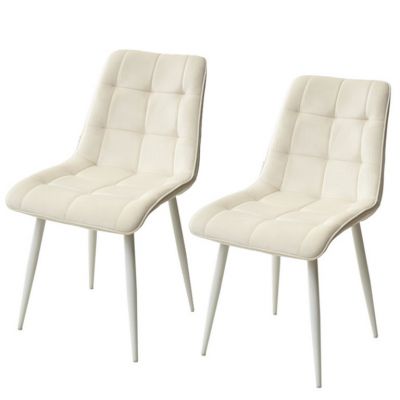 Комплект из 2-х стульев CHIC BLUVEL-22 молочный / белый каркас