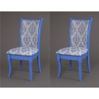 Комплект из 2-х стульев Визит-1 (Лаванда/гобелен Дамаск бело-голубой)
