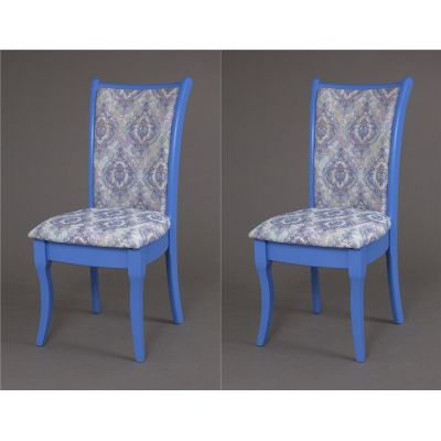Комплект из 2-х стульев Визит-1 (Лаванда/гобелен Дамаск бело-голубой)