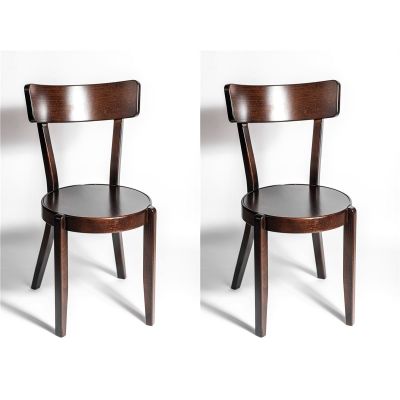 Комплект из 2-х стульев венских Sirius (темный орех) жесткое сиденье