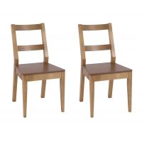 Комплект из 2-х стульев Крафт жесткий (цвет Натуральный дуб)