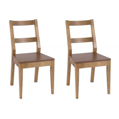 Комплект из 2-х стульев Крафт жесткий (цвет Натуральный дуб)