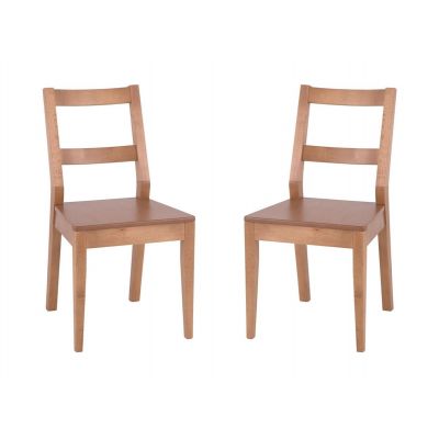 Комплект из 2-х стульев Крафт жесткий (цвет Светлый орех)