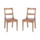 Комплект из 2-х стульев Крафт жесткий (цвет Светлый орех)