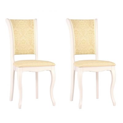 Комплект из 2-х стульев С6 (тон 308 слоновая кость/андрис бежевый комби)
