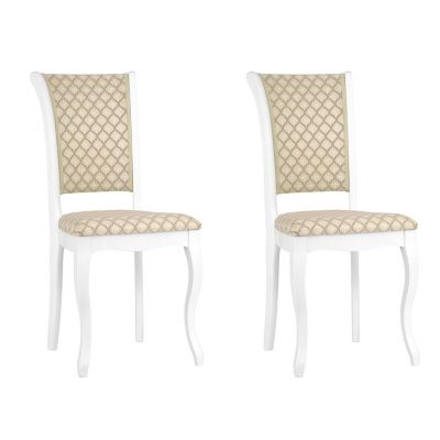 Комплект из 2-х стульев С6 (тон 304 белый/ткань рио компаньон)