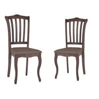 Комплект из 2-х стульев Ланна (тон 317 т. коричневый/Вивальди ромб)