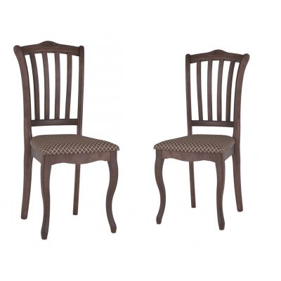 Комплект из 2-х стульев Ланна (тон 317 т. коричневый/Вивальди ромб)