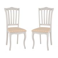 Комплект из 2-х стульев Ланна (тон 308 слоновая кость/Андрис бежевые соты)