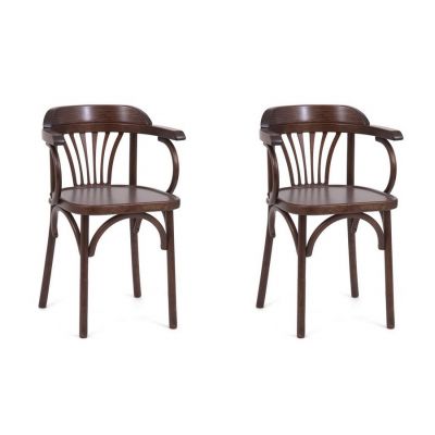 Комплект из 2-х стульев Венский твердый (темный тон)