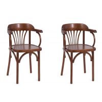 Комплект из 2-х стульев Венский твердый (средний тон)