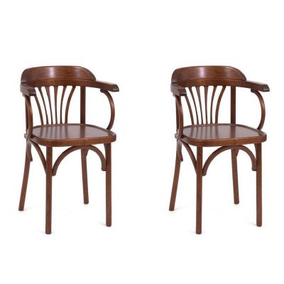 Комплект из 2-х стульев Венский твердый (средний тон)