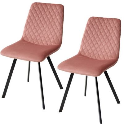 Комплект из 2-х стульев DAIQUIRI BLUVEL-52 PINK, велюр