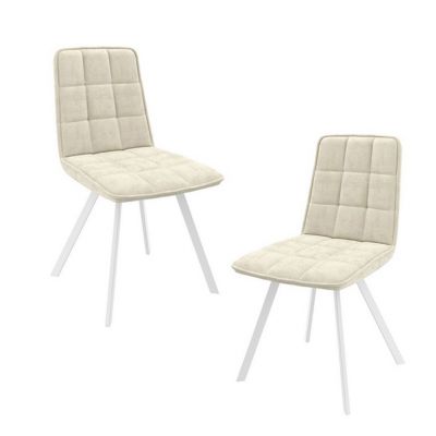 Комплект из 2-х стульев "ROM" (Белый/Milk Lux b2)