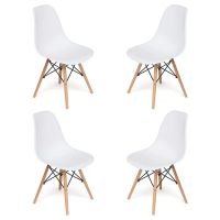 Комплект из 4-х стульев CINDY (EAMES) White (белый)