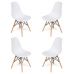 Комплект из 4-х стульев CINDY (EAMES) White (белый)