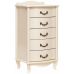 Комод "Джульетта" узкий 5 ящ. (дуб шампань) Вис