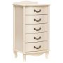 Комод "Джульетта" узкий 5 ящ. (дуб шампань) Вис