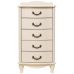 Комод "Джульетта" узкий 5 ящ. (дуб шампань) Вис