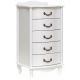 Комод "Джульетта" узкий 5 ящ.(молочный дуб) Вис