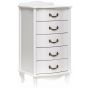 Комод "Джульетта" узкий 5 ящ.(молочный дуб) Вис