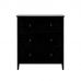 Комод "Хитроу" (3 ящ) (черный)