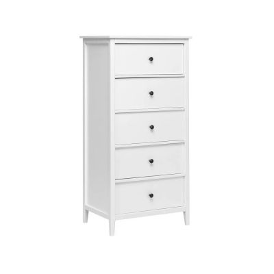 Комод "Хитроу" (5 ящ) (белый)
