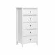 Комод "Хитроу" (5 ящ) (белый)