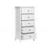 Комод "Хитроу" (5 ящ) (белый)
