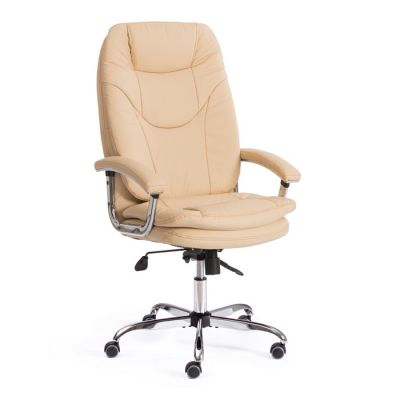 Кресло Софти Люкс/Softy Lux кож/зам, бежевый