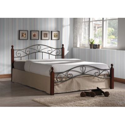 Кровать Глэдис М (160х200) (коричневый бархат)