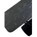 Стол MATERA 160 NERO KL-116 Черный мрамор матовый, итальянская керамика/ черный каркас