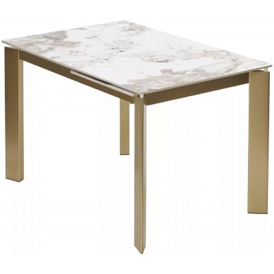 Стол CORNER 120 GLOSS LUXURY PANDORA SOLID CERAMIC / шампань