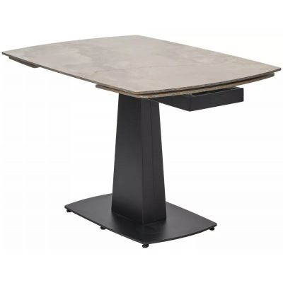 Стол BALDE 120 GLOSS AMBER JADE SOLID CERAMIC / BLACK