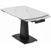 Стол BALDE 120 MATT WHITE MARBLE SOLID CERAMIC / BLACK