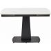 Стол BALDE 140 MATT WHITE MARBLE SOLID CERAMIC / BLACK