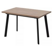 Стол КАНЗАС 120 ДУБ КУНЕО / Черный каркас