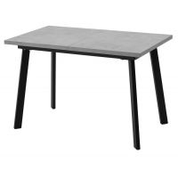 Стол КАНЗАС 120 БЕТОН ЧИКАГО св.серый / Черный каркас