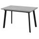 Стол КАНЗАС 120 БЕТОН ЧИКАГО св.серый / Черный каркас