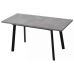 Стол КАНЗАС 120 БЕТОН ЧИКАГО св.серый / Черный каркас