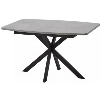 Стол АРИЗОНА 130 БЕТОН ЧИКАГО СВ.СЕРЫЙ / Черный каркас