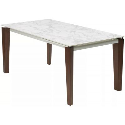 Стол ESMIR 180 MATTE ARABESCATO SOLID CERAMIC/ орех