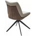 Стул OSKAR 360 град. поворот. KN01-05 Бежевый/ BZ1046-21 Коричневый/ Черный