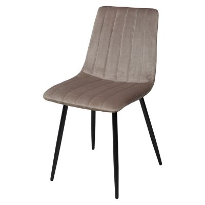 Комплект из 2-х стульев DUBLIN G062-13 кварцевый, велюр / темно-серый каркас
