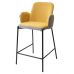 Полубарный стул NYX (H=65cm) VF106 желтый / VF120 серый