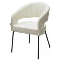 Стул SNUG 3018-01 белый, шенилл / черный каркас Стул SNUG 3018-01 белый, шенилл / черный каркас